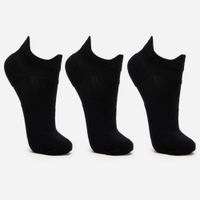 Kit de 3 meias esportivasmasculinas cano curto preto