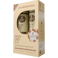 Kit haskell shampoo e condicionador mandioca 300ml