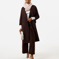 Casaco trench coat midi feminino marrom