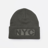 Gorro masculino de tricot nyc verde