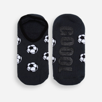 Meia sapatilha infantil estampada cinza