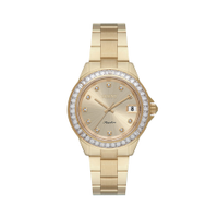 Relógio feminino orient analógico calendário fgss0246 c1kx dourado