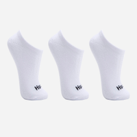Kit de 3 meias cano baixo branco