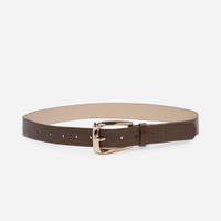 Cinto croco fivela verde