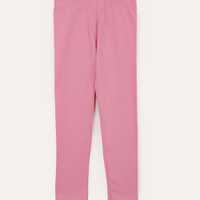 Calça legging infantil básica rosa