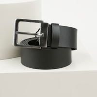 Cinto Masculino Dupla Face com Fivela Preto