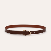 Cinto feminino com fivela marrom