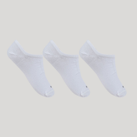 Kit de 3 Meias Masculinas Lupo Sapatilha Branca