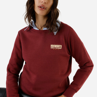 Blusão de moletom feminino harry potter vinho