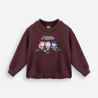 Moletom balonê infantil guerreiras do kpop vinho