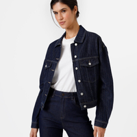 Jaqueta feminina jeans azul