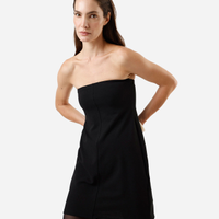 Vestido sem alça feminino preto