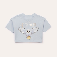 Camiseta de algodão infantil harry potter azul