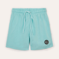 Short boardshort infantil cós com elástico e cordão verde