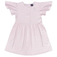 Vestido infantil listrado rosa