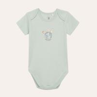 Body de algodão infantil amigos do planeta verde