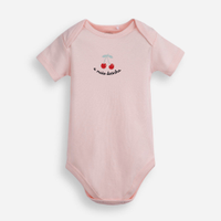 Body infantil de algodão a mais docinha rosa
