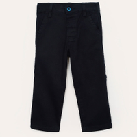 Calça de sarja infantil com bolsos azul