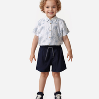 Boardshort infantil com bolso azul