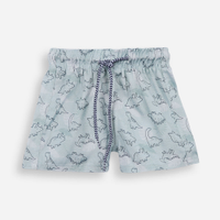 Short boardshort infantil dino verde