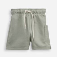 Bermuda de moletinho com cordão e bolso verde