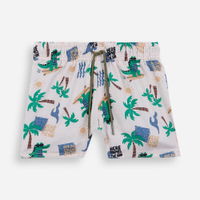 Short boardshort infantil jacaré bege