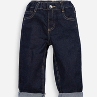 Calça baggy infantil jeans azul
