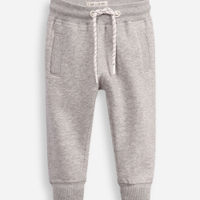 Calça de moletom infantil com cordão cinza