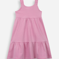 Vestido infantil orabolas cavado rosa