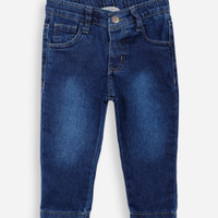 Calça slim infantil jeans azul