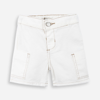 Bermuda cargo infantil de algodão off white