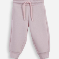 Calça infantil jogger básica moletom lilás