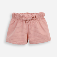 Short clochard infantil texturizado rosa