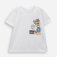 Camiseta infantil patrulha canina off white
