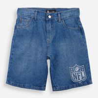 Bermuda jeans infantil nfl azul