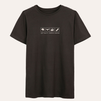Camiseta de algodão juvenil skate cinza