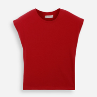 Camiseta juvenil manga curta vermelha