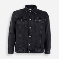 Jaqueta juvenil jeans preta