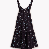 Vestido juvenil marias floral preto