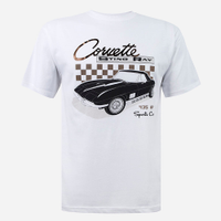 Camiseta juvenil de algodão corvette off white