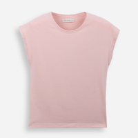 Camiseta juvenil manga curta rosa