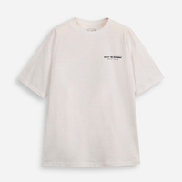 Camiseta comfort juvenil de algodão enjoy the moviment off white