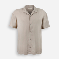 Camisa juvenil oversized bege