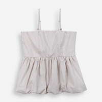 Blusa juvenil balonê bege
