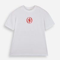Camiseta juvenil de algodão katseye oversized off white