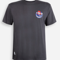 Camiseta juvenil de algodão manga curta mario bros cinza