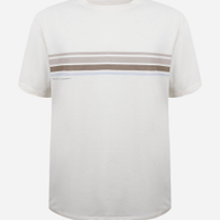 Camiseta juvenil comfort listras off white