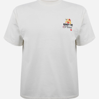 Camiseta juvenil de algodão lover croissant off white