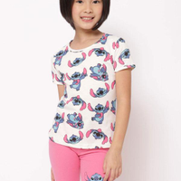 Conjunto infantil curto stitch off white