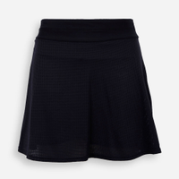 Short saia juvenil texturizado preto